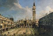 Giovanni Antonio Canal, The Piazza San Marco in Venice